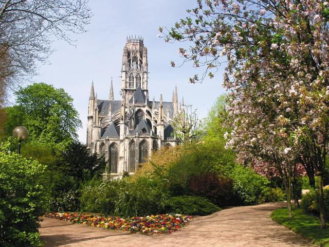 Abdijkerk, rouen, tuin, park, monument, geschiedenis, natuur, wandeling, landschap, vegetatie, religieus, tuin, stadhuis