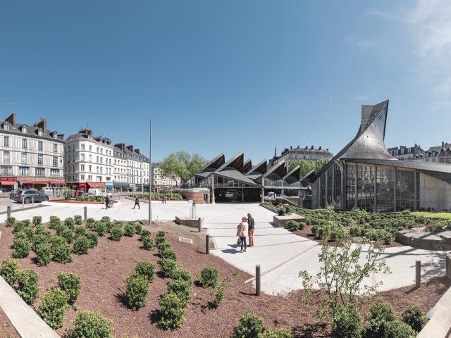 Place, Vieux-Marché, Rouen, kerk, Sainte-Jeanne d'Arc, straat