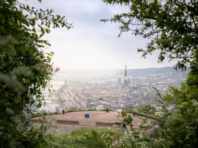 Panorama of the Sainte-Catherine coast, Rouen