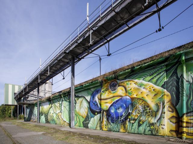 Val De La Haye Terminal Rubis Graff Ecloz Normandie Street-Art Kunst Erfgoed Gebouw Ontwerp Artistieke Stijl Inspiratie Stadscentrum Kleuren