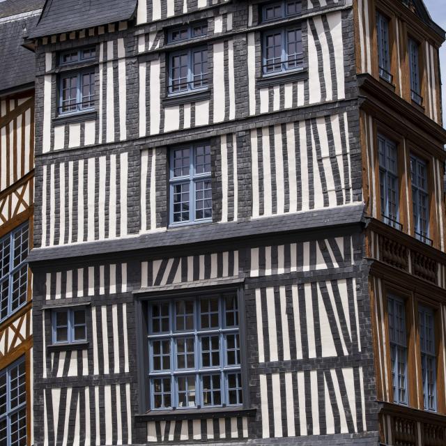 Casas entramadas Casas Rouen Normandía Francia Patrimonio histórico Casas entramadas típicas Centro ciudad