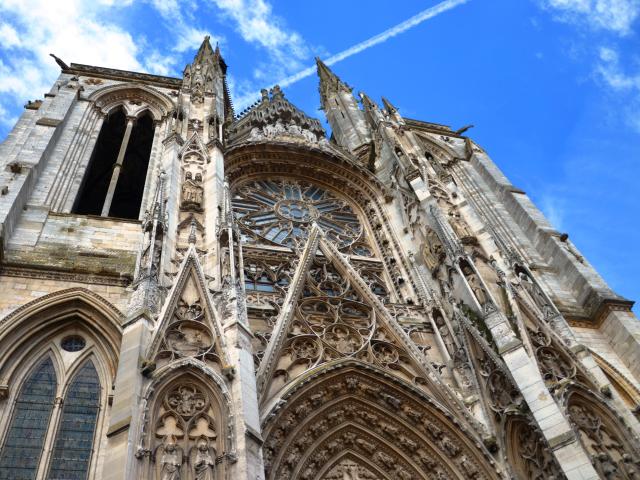 Cathédrale de Rouen Normandie Dentelle Pierre Place centre-ville Patrimoine Historique Histoire Monument Gothique