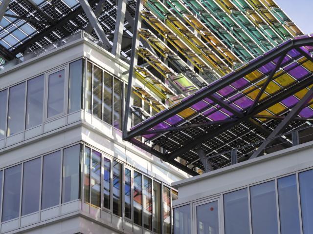 Metropole Rouen Normandie, details of its façade - Rouen