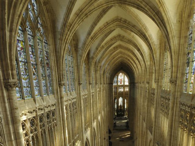 abbatiale saint-ouen interieur architectuur rouen religieus