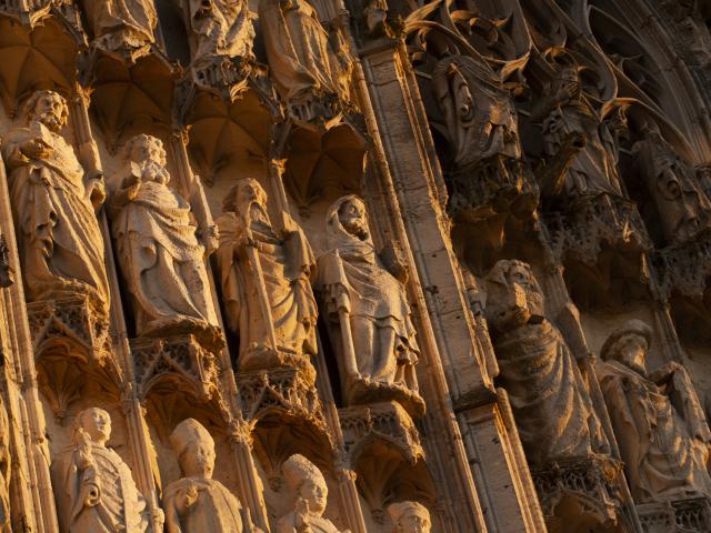 Kathedraal van Rouen Normandië Kantsteenplein stadscentrum Erfgoed Geschiedenis Monument Gotisch panorama