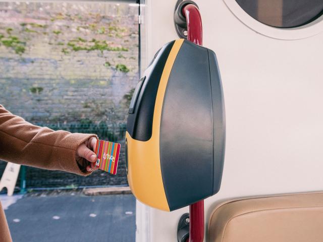 Rouen, das Fluss-Shuttle, um die Seine zu überqueren