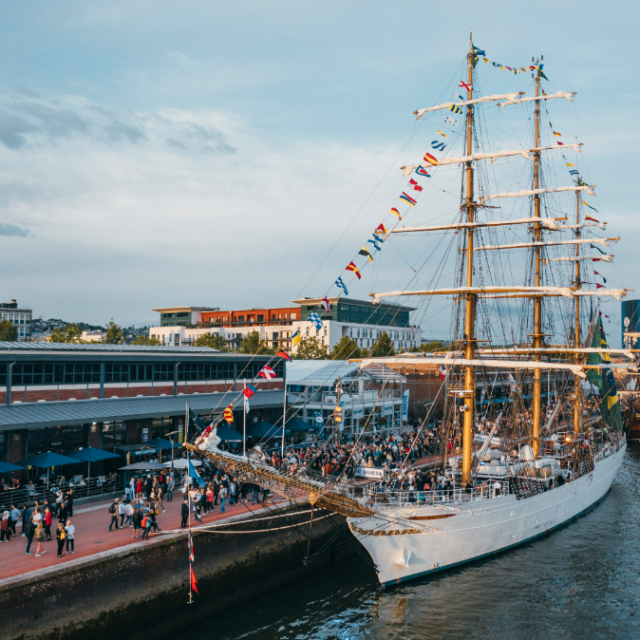 Bateaux de l'Armada seine Rouen Normandie Seine événement parade voilier quais rive droite