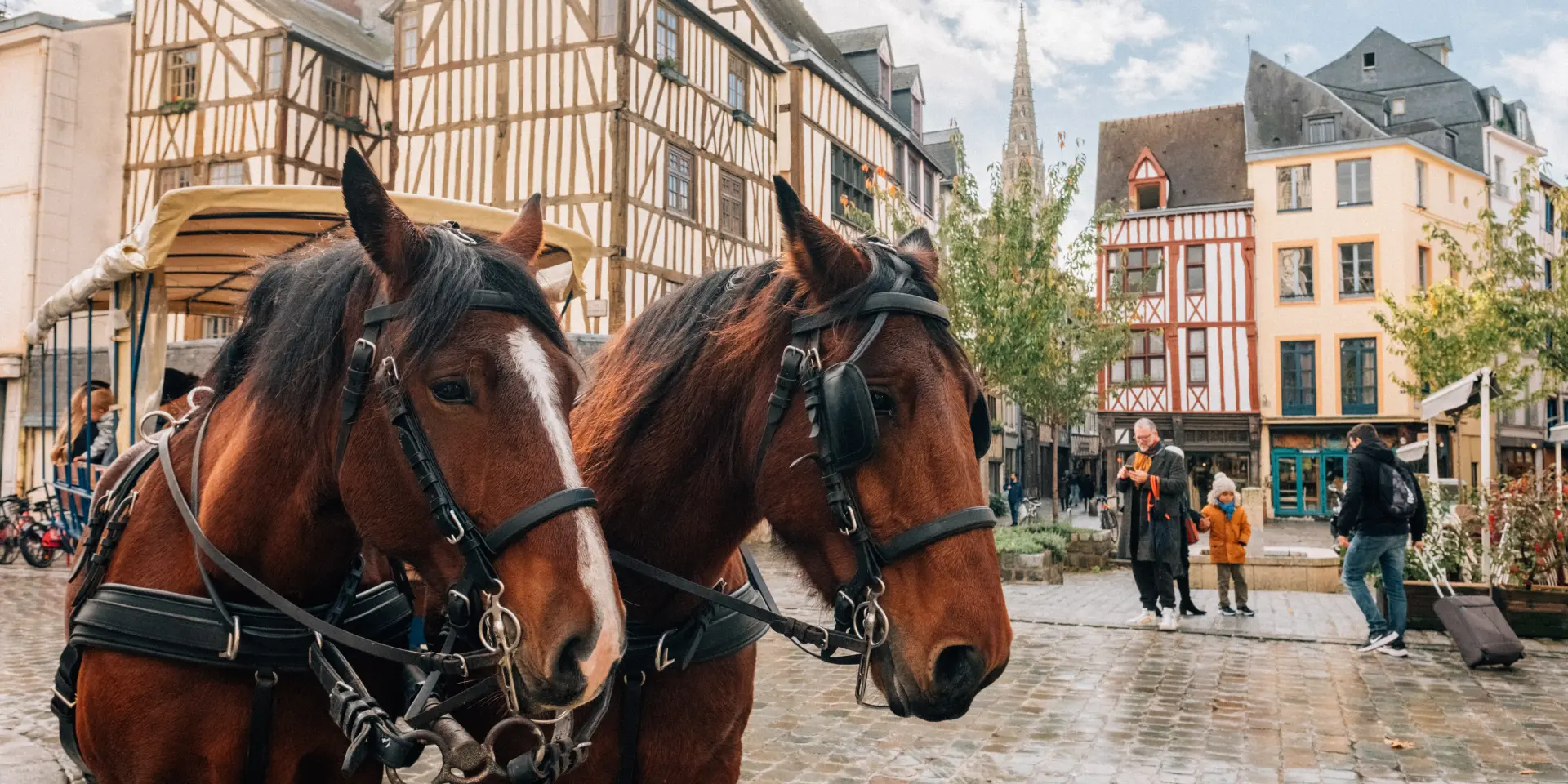 Rouen au pas des chevaux